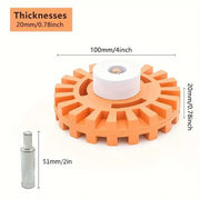 4inch Rubber Eraser Wheel Adhesive Remover Vinyl Decal Graphics Removal Tool by salelink.co.nz