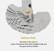 52 Blades Screw Thread Gauge Metric Imperial Tap Pitch Inspection by salelink.co.nz