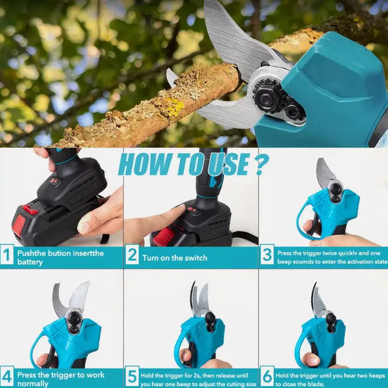 18V Cordless Pruning Shears Brushless Electric fits Makita Battery by salelink.co.nz
