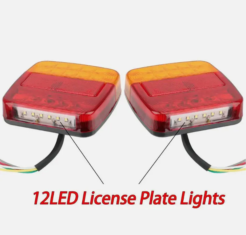12V LED Tail Lights Trailer Light by salelink.co.nz