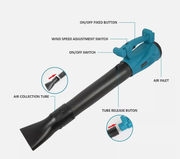 18V Air Leaf Blower Cordless 6 Speed Fits Makita Battery by salelink.co.nz