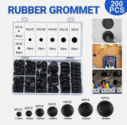 200Pcs Auto Rubber Grommet Assortment Set by salelink.co.nz