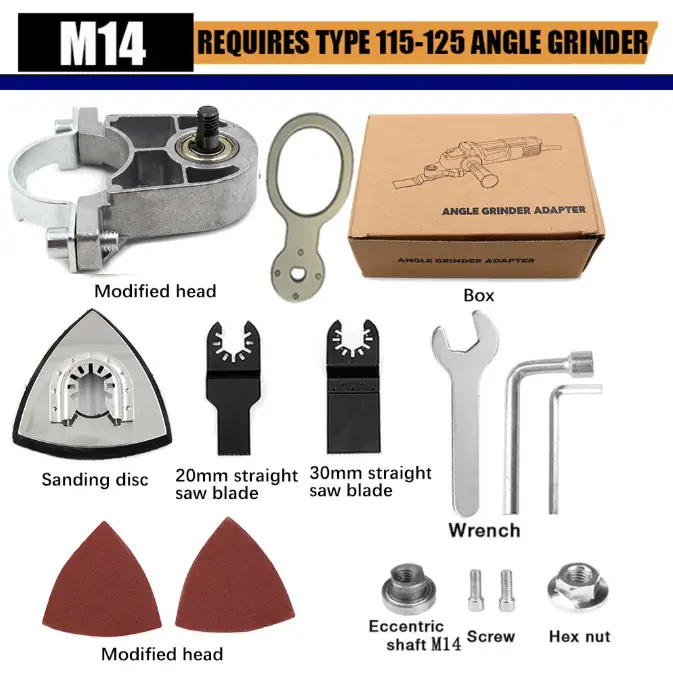 M14 Angle Grinder Converter Oscillating Tool Adapter by salelink.co.nz