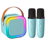 Karaoke Machine with 2 Microphones Bluetooth Speaker by salelink.co.nz
