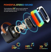 Bluetooth Singing Speaker Karaoke Player with 2 Wireless Microphones by salelink.co.nz