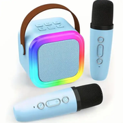Karaoke Machine with 2 Microphones Bluetooth Speaker by salelink.co.nz