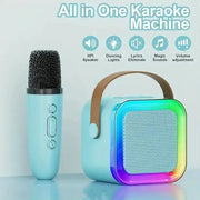 Karaoke Machine with 2 Microphones Bluetooth Speaker by salelink.co.nz