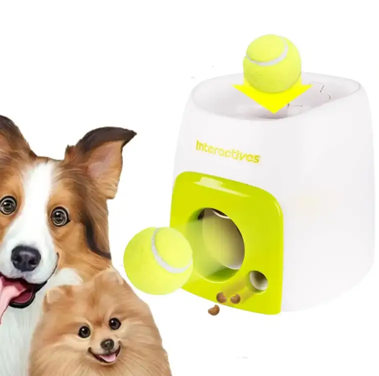 Tennis Rolling Ball Roll Out Machine Pet Dog Interactive Toys Machine by salelink.co.nz