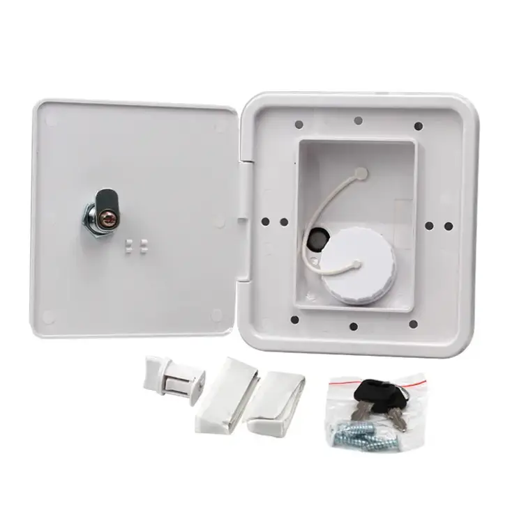 RV Gravity Water Inlet Hatch White Caravan Accessories Parts by salelink.co.nz