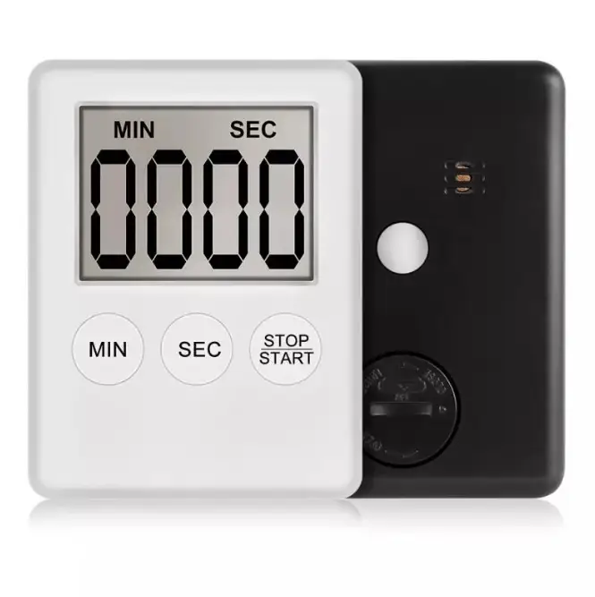 WHITE Magnetic Kitchen Timer by salelink.co.nz