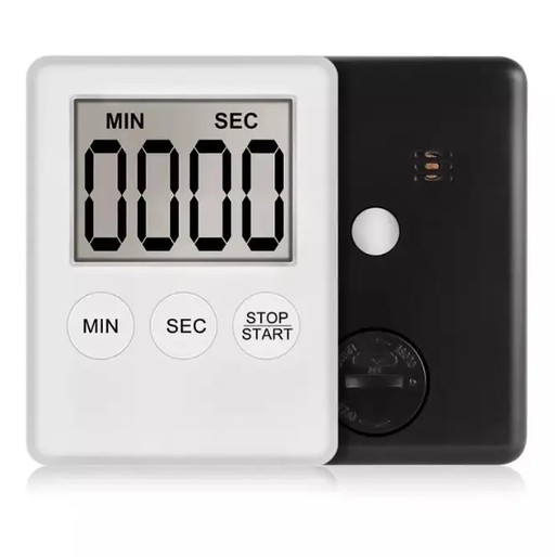 WHITE Magnetic Kitchen Timer by salelink.co.nz
