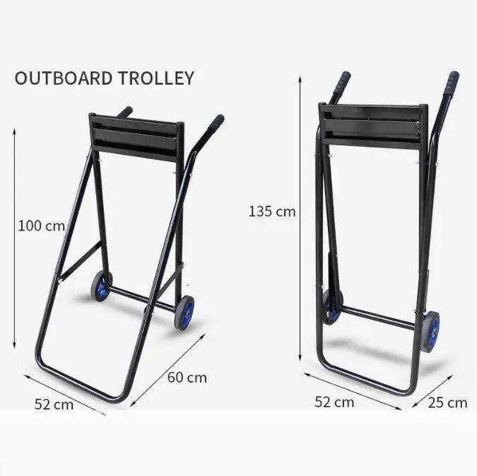 Outboard Motor Trolley Stand Transport Suits Up To 60Hp Engine Carrier Stand by salelink.co.nz
