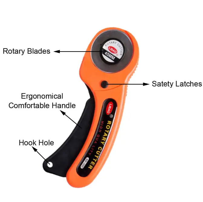 45mm Rotary Cutter with 10 Replacement Blades by salelink.co.nz