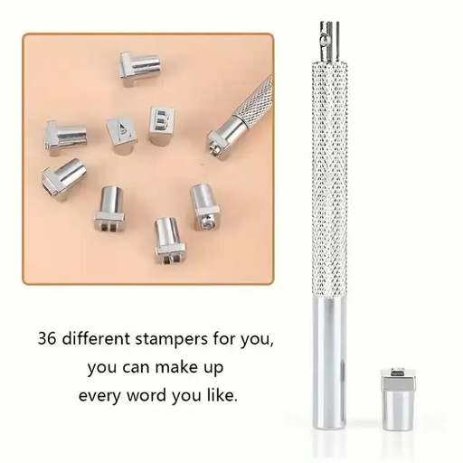 36pcs Steel Punch Alphabet Letter Number Stamper Set Leather Punching Tools by salelink.co.nz