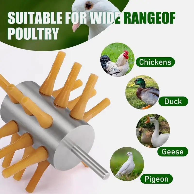 Chicken Plucker Drill Attachment, Stainless Steel Drill by salelink.co.nz