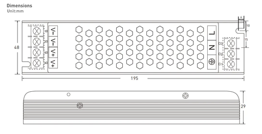 240V to DC 12V 200W LED Driver Power Supply Transformer Adapter For LED Strip by salelink.co.nz