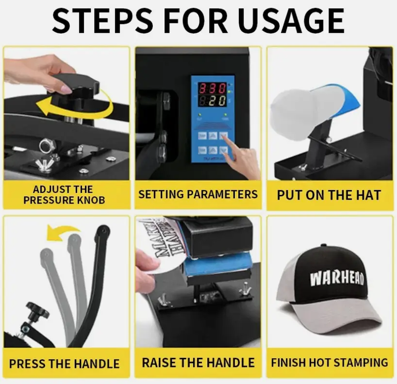 Hat Heat Press Auto Cap Heat Press Sublimation Transfer by salelink.co.nz