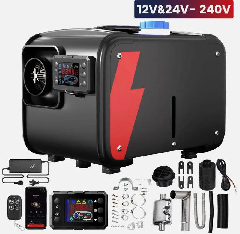 8KW Diesel Air Heater 12V 24V 240V Bluetooth App by salelink.co.nz