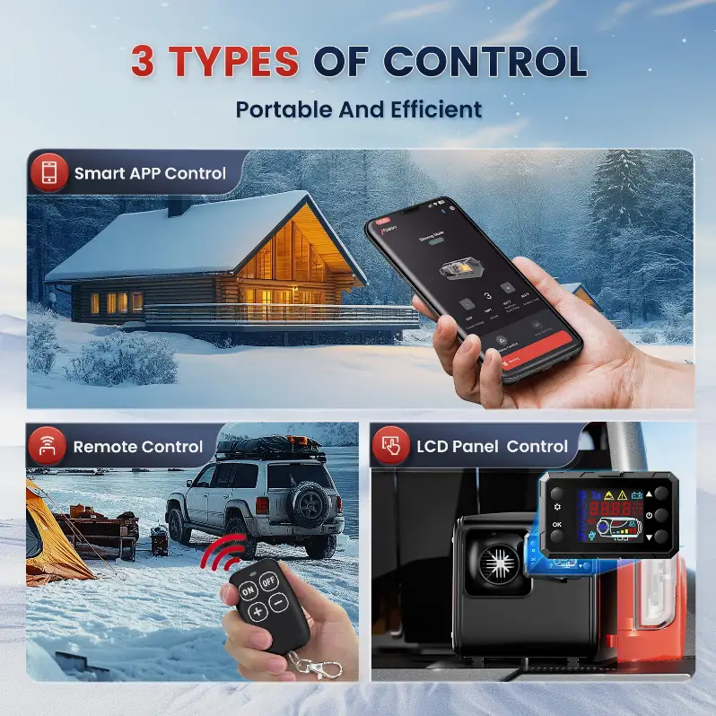 8KW Diesel Air Heater 12V 24V 240V Bluetooth App by salelink.co.nz
