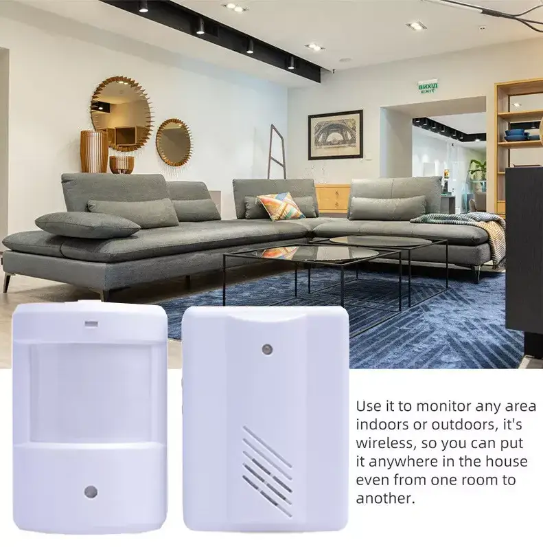 Wireless Sensor Detector Door Bell Gate Entry Chime Doorbell Alarm Alert Motion by salelink.co.nz