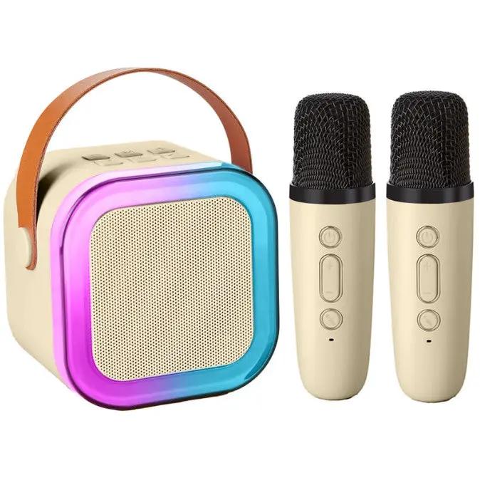 Karaoke Machine with 2 Microphones Bluetooth Speaker by salelink.co.nz