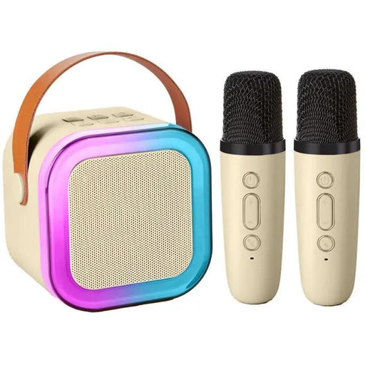 Karaoke Machine with 2 Microphones Bluetooth Speaker by salelink.co.nz