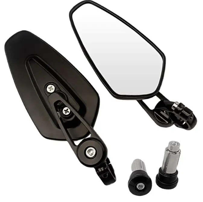 Motorcycle Bar End Mirrors Motorbike Rearview Mirror by salelink.co.nz