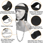 Head Neck Harness Weight Lifting Strength Exercise Strap by salelink.co.nz