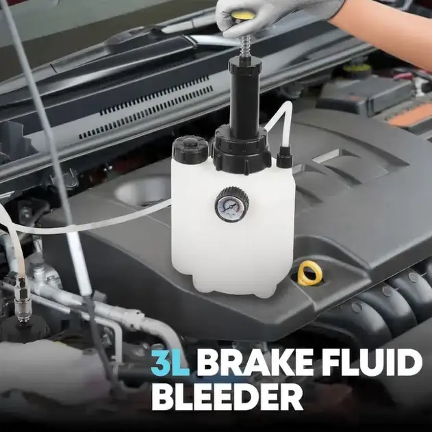 3L Manual Pressure Brake Clutch Bleeding System Tool Fluid Bleeder Kit hand pump by salelink.co.nz
