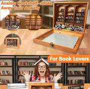 Anxiety Bookshelf Miniature Display Shelf,Contains 200 Miniature Book Models by salelink.co.nz