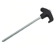 20x Camping Tent Pegs Heavy Duty Screw Steel In Ground Camping Outdoor Stakes by salelink.co.nz