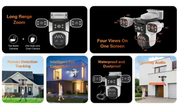 Outdoor Security Camera Four Lens by salelink.co.nz