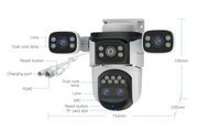 Outdoor Security Camera Four Lens by salelink.co.nz
