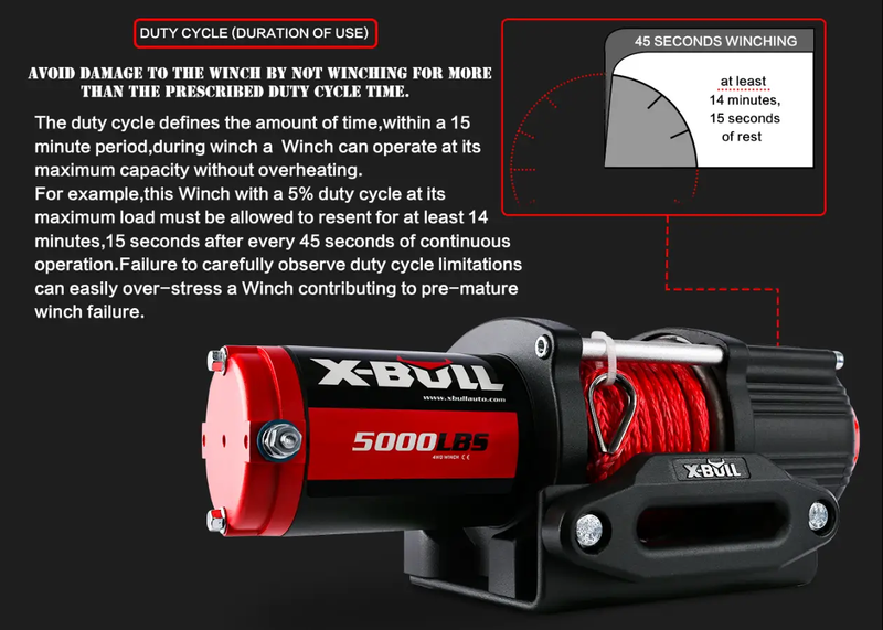 X-Bull Electric Winch 5000LBS by salelink.co.nz