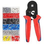 salelink.co.nz Unbranded 1200PC Ferrule Crimper Electrical Terminals Bootlace 0.25-10mm2 Cord End Ratchet 1200Pcs Ferrule Crimping Kit For Electrical Terminals