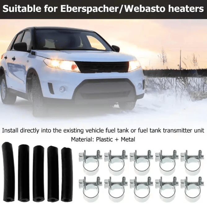 salelink.co.nz Unbranded For Webasto Eberspacher Diesel Heater Inline Fuel Filter Hose Clip Pipe Line Kit For Webasto Eberspacher Diesel Heater Inline | Action Outdoors NZ