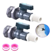 2PCS Rain Barrel Spigot Kit (3/4 inch) by salelink.co.nz