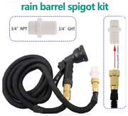 2PCS Rain Barrel Spigot Kit (3/4 inch) by salelink.co.nz