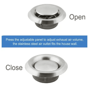 salelink.co.nz Unbranded Adjustable 304 Stainless Steel Vent Cover Adjustable 304 Stainless Steel Vent Cover | Action Outdoors NZ