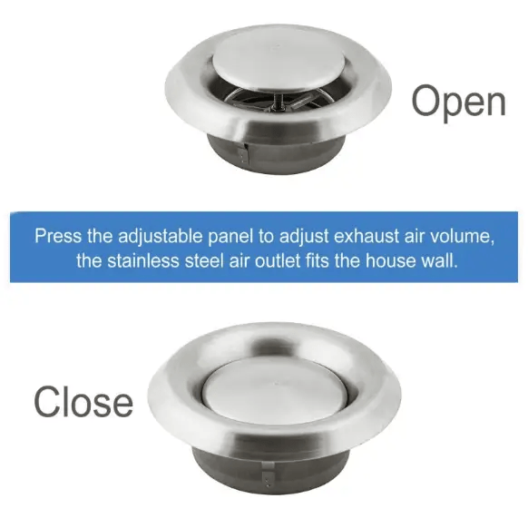 salelink.co.nz Unbranded Adjustable 304 Stainless Steel Vent Cover Adjustable 304 Stainless Steel Vent Cover | Action Outdoors NZ