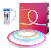 24V Dynamic Bluetooth Neon Rope Lights 5M Waterproof RGBIC Rope Lights with Music Sync by salelink.co.nz