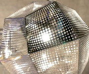 Metal Pendant Light Geometric Silver Lamp Shade Hanging by salelink.co.nz