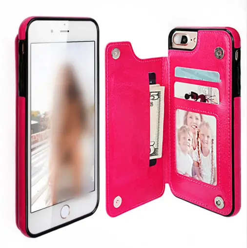 iPhone 7 Plus Case Wallet Card Slot Holder by salelink.co.nz