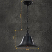 Industrial Pendant Light Hanging Ceiling Lamp Metal Black by salelink.co.nz
