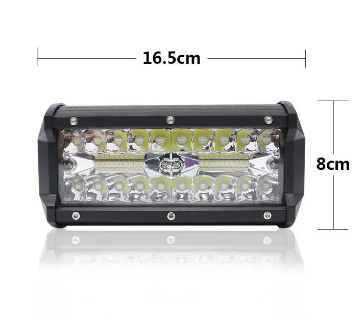 Pair 7inch Led Work Light Bar Spot Flood Offroad Driving 4wd 4x4 Reverse by salelink.co.nz