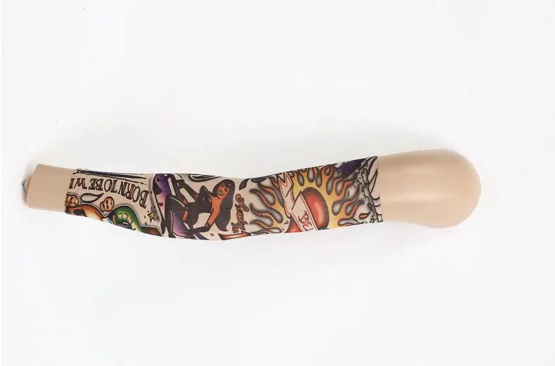 Pack of 6 Arm Sleeve Stretch Costume Fake Tattoo Stocking by salelink.co.nz