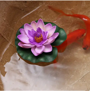 Artificial Lotus Water lily Floating Flower Garden Pool Pond Tank Plant Ornament by salelink.co.nz