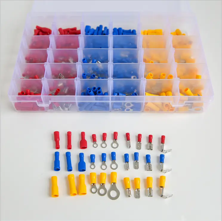 Electrical Wire Connector 720pcs Assorted Insulated Crimp Terminals Spade Set by salelink.co.nz