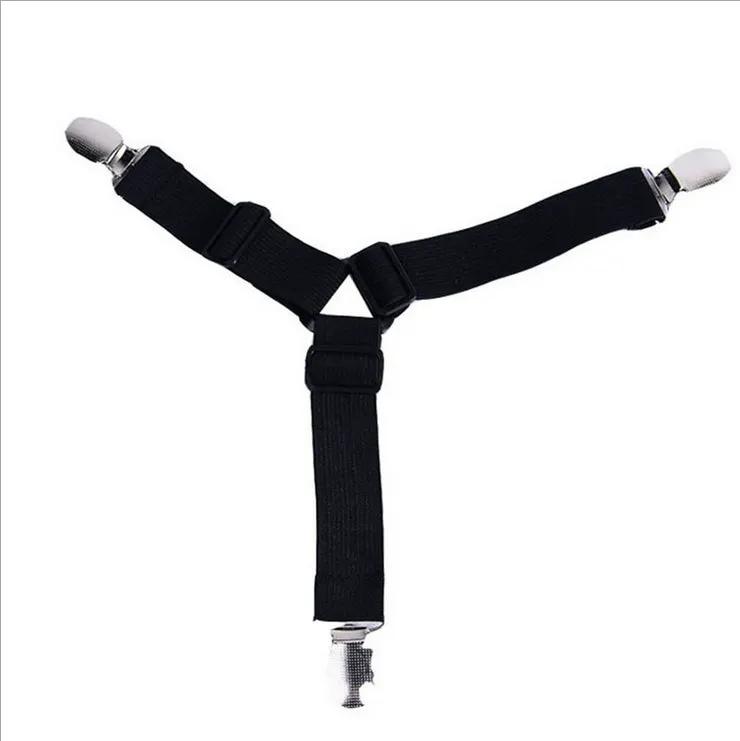 4pcs Triangle Fitted Sheet Strap Clips Grippers Mattress Bed Suspenders Holder by salelink.co.nz