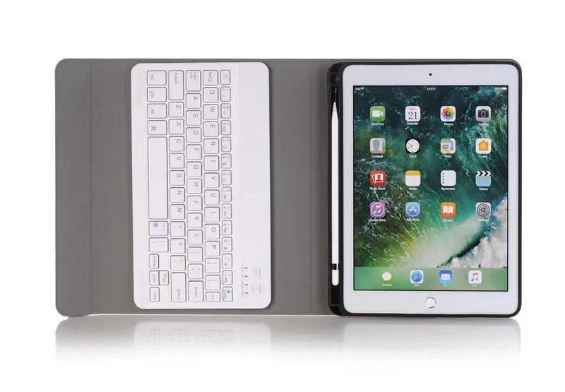 For iPad Air 1/2, Pro 9.7, iPad 9.7 2017/2018 Slim Wireless Bluetooth Keyboard Case by salelink.co.nz